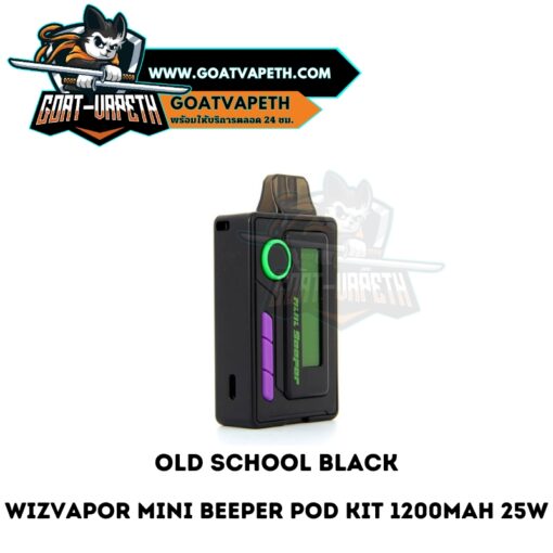 Wizvapor Mini Beeper Pod Kit Old School Black