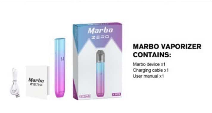 Marbo Zero Pod Kit Package List