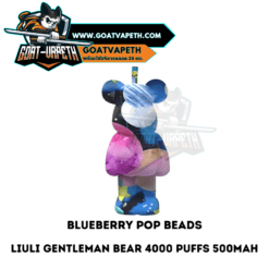Liuli Gentleman Bear 4000 Puffs Blueberry Pop Beads