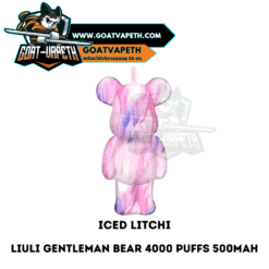 Liuli Gentleman Bear 4000 Puffs Iced Litchi