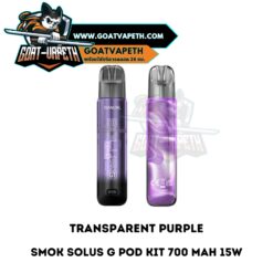 Smok Solus G Pod KIt Transparent Purple
