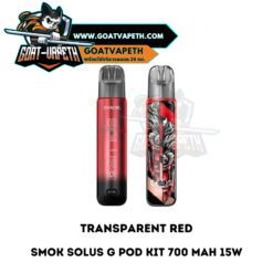 Smok Solus G Pod KIt Transparent Red