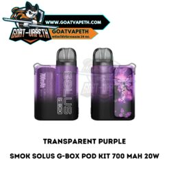 Smok Solus G Box Pod KIt Transparent Purple
