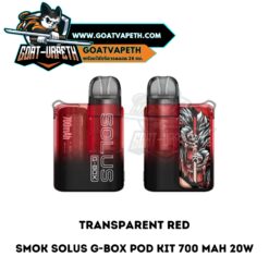 Smok Solus G Box Pod KIt Transparent Red