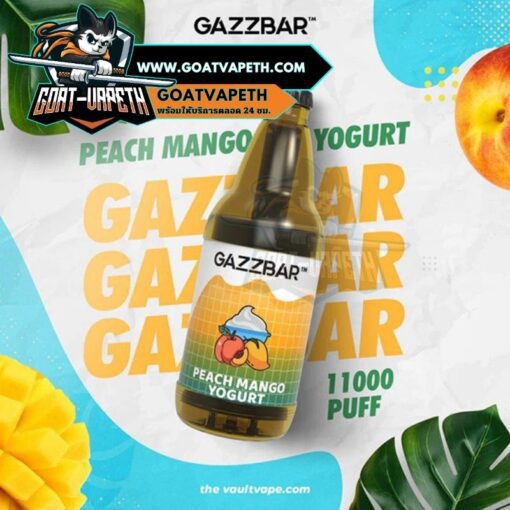 Gazzbar 11000 Puffs Peach Mango Yogurt