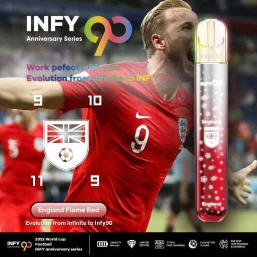 Infy 90 World Cup England Flame Red