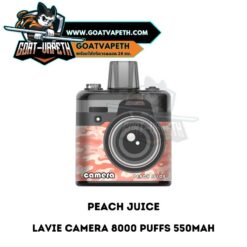 Lavie Camera 8000 Puffs Peach Juice