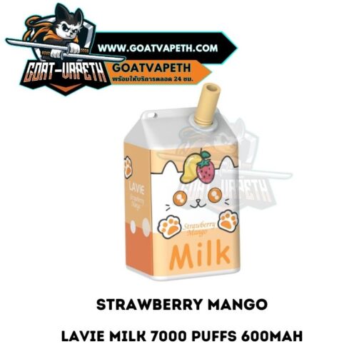 Lavie Milk 7000 Puffs Strawberry Mango