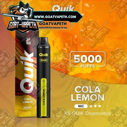KS QUIK 5000 Puffs Cola Lemon