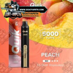 KS QUIK 5000 Puffs Peach