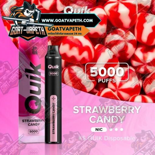 KS QUIK 5000 Puffs Strawberry Candy