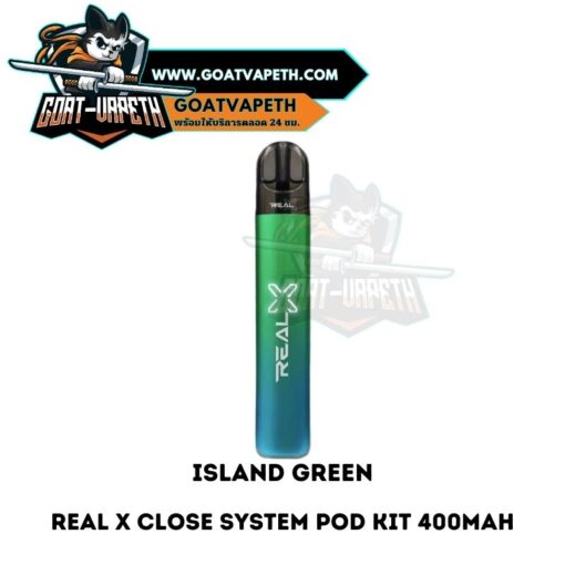Real X Close System Pod Kit Island Green