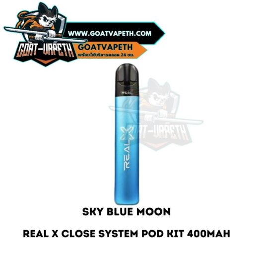 Real X Close System Pod Kit Sky Blue Moon
