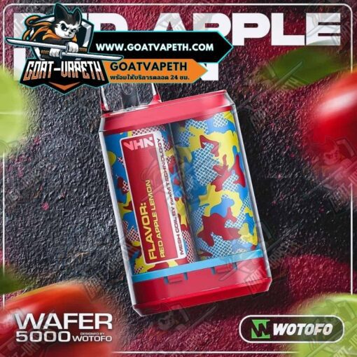 Wotofo Wafer 5000 Puffs Red Apple Lemon