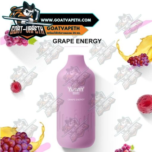 Yummy Bar SC6000 Puffs Grape Energy