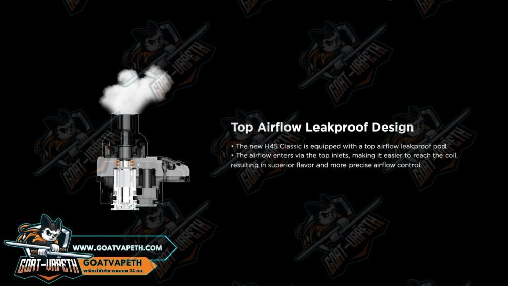 Top Airflow Leakproof Design