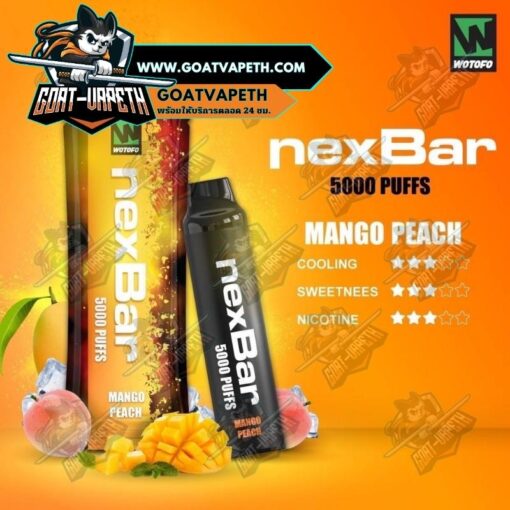 Nexbar 5000 Puffs Mango Peach