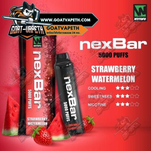Nexbar 5000 Puffs Strawberry Watermelon