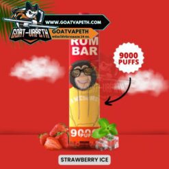 RUM BAR 9000 Puffs Strawberry Ice