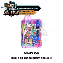 Rum Bar 10000 Puffs Grape Ice