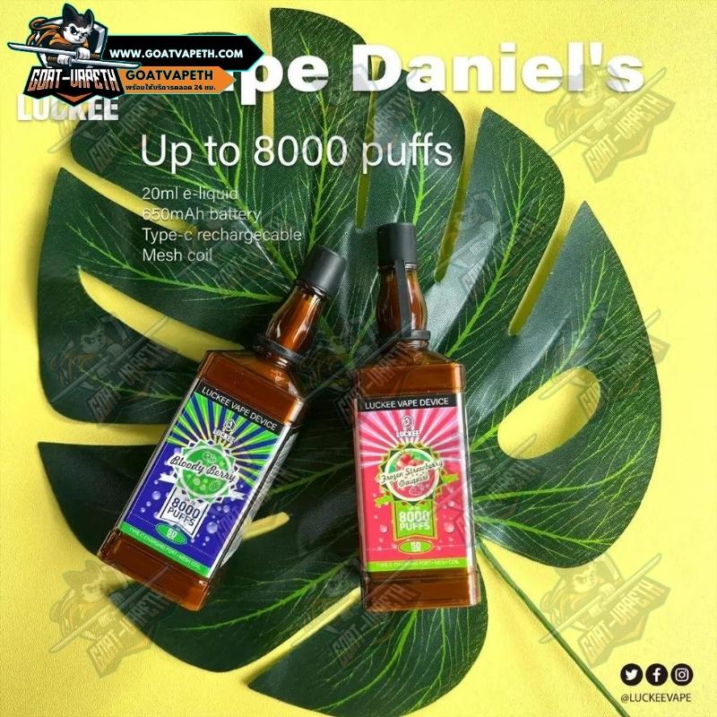 Luckee Vape Daniel's 8000 Puffs Package List