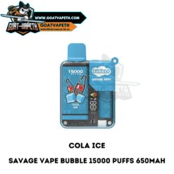 Savage Vape Bubble 15000 Puffs Cola Ice