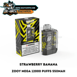 Zooy Mega 12000 Puffs Strawberry Banana