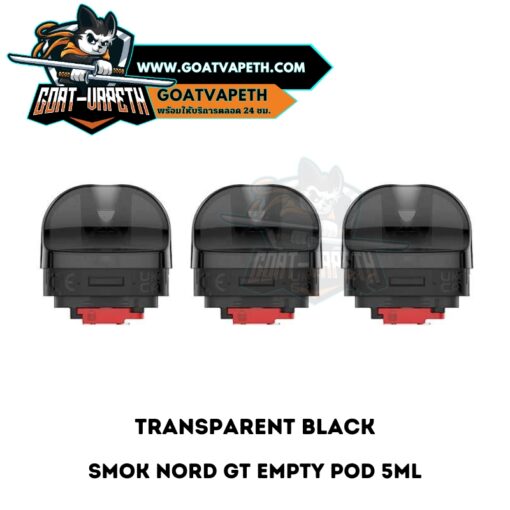 Smok Nord GT Empty Pod Transparent Black Pack