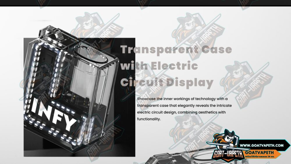 Transparent Case with Electric Circuit Display