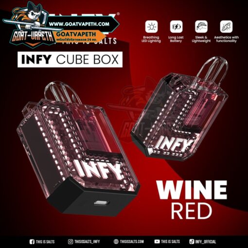 Infy Cube Box Wine Red