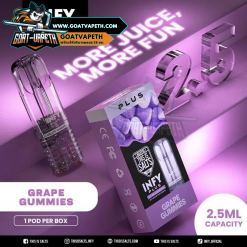 Infy Plus Pod 2.5ml Grape Gummies