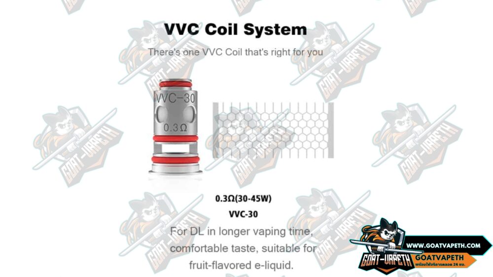 Specifications Vandy Vape VVC 30 0.3ohm Coil